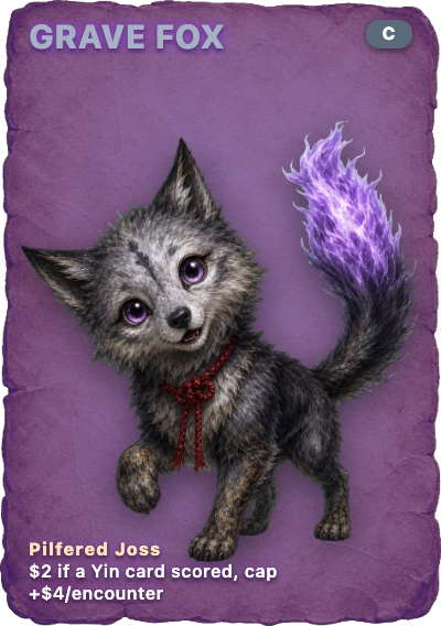 Grave Fox spirit card