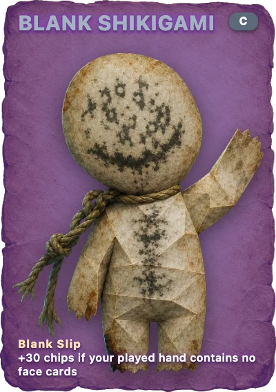 Blank Shikigami spirit card