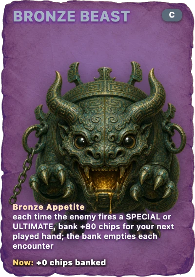 Bronze Beast spirit card